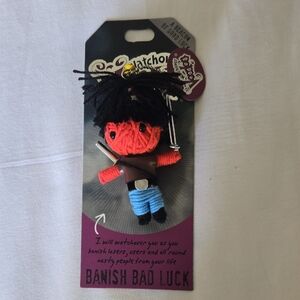 Watchover Voodoo Doll Keychain – Banish Bad Luck –‎ Protective Good Luck Charm